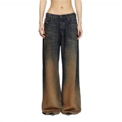 Diesel Women relaxed jeans 1996 d-sire 068tf Blue/Brown A19282068TF