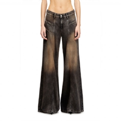 Diesel Women flare jeans d-akii 068tx Black/Dark grey A12808068TX