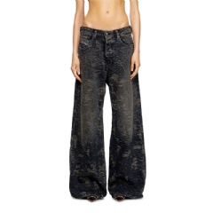 Diesel Women relaxed jeans 1996 d-sire 007bv Black/Dark grey A06925007BV