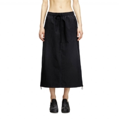 Diesel Women Midi skirt in technical JoggJeans Black A18134068SJ