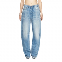 Diesel Women relaxed jeans 1974 d-ellz 09m24 Light Blue A2209409M24