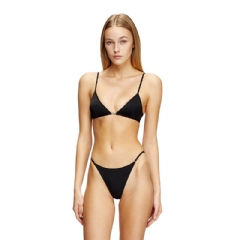 Diesel Women Microfibre bralette with Oval D detail Black A175450IKBN