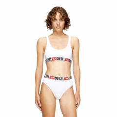 Diesel Women Bralette with logo band White A131220NJAP