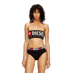 Diesel Women Strapless bra with maxi logo Black A134000WHAV