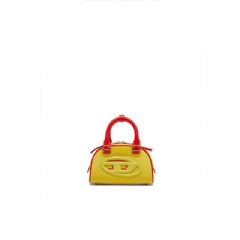 Diesel Women 1DR Dome-Colour-block mini bowling bag Yellow X10369PR886