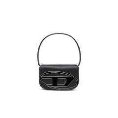 Diesel Women 1DR-Iconic shoulder bag in nappa leather Black X08396PR818