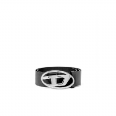 Diesel Women 3.9cm belt with D logo buckle Black X08727PR666