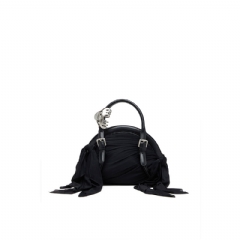 Diesel Women Trash-D-Bandana handbag in jersey and leather Black X10442P8494
