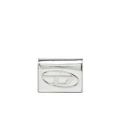 Diesel Women Bi-fold wallet in mirror leather Silver X10204PS202