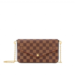 Louis Vuitton Women Pochette Félicie Damier Ebene N40492