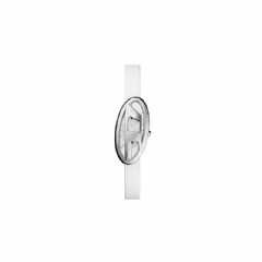 Diesel Women D-Era Two-Hand White Leather Watch White DZ561300QQQ