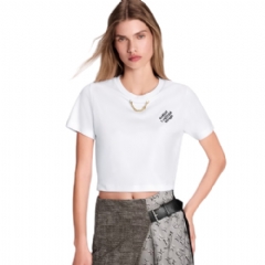 Louis Vuitton Women Embroidered Signature T-Shirt 1AJGHU