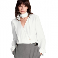 Louis Vuitton Women Double-Breasted Wrap Blouse 1AJFKY