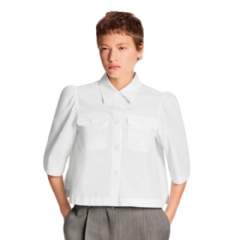 Louis Vuitton Women Cropped Flap Pocket Shirt 1AJFJU