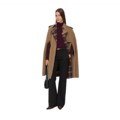 Burberry Women Wool Belmont Trench Cape Camel brown/treacle brown 81162491