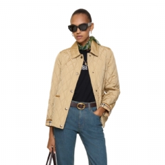 Burberry Women Quilted Nylon Jacket Flax/sand 81072851