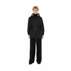 Burberry Women Nylon Hooded Jacket Black 80429011