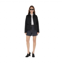 Burberry Women Quilted Nylon Jacket Black/sand 81072841