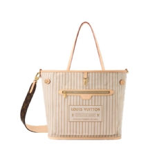 Louis Vuitton Women Neverfull Bandoulière Inside Out MM Sand M28407