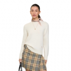 Burberry Women Cashmere Sweater Ceramic white 81183141