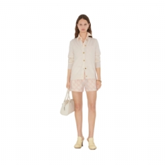 Burberry Women Cashmere Blend Cardigan Chalk 81133221