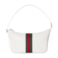 Gucci Women Lunetta small crossbody bag white leather ‎863406 AAGF7 9251