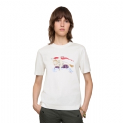 Burberry Women Crystal EKD Cotton T-shirt Chalk white 81154801