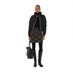 Burberry Women Check Wool Cashmere Skirt Truffle brown 81142031