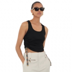 Burberry Women Festival Cotton Blend Tank Top Black 81091961