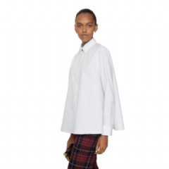 Burberry Women Oversized Cotton Poplin Shirt Optic white 81159821
