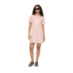 Burberry Women Check Collar Cotton Polo Shirt Dress Posy pink 81189561