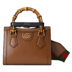 Gucci Women Gucci Diana small tote bag cuir leather 702732 U3ZDT 2549