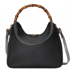 Gucci Women Gucci Diana medium shoulder bag black leather ‎746124 UAAAY 1092