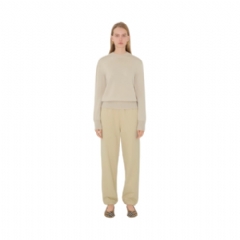 Burberry Women Check Label Cotton Jogging Pants Nutmeg 81035001