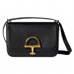 Gucci Women Gucci Siena small shoulder bag black leather 846705 AAFKB 1000
