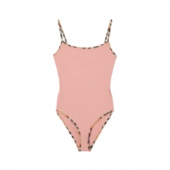 Burberry Women Check Trim Swimsuit Begonia pink 81219681