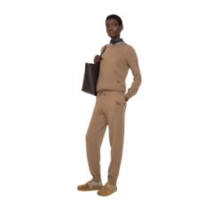 Burberry Women Wool Blend Track Pants Camel 81161741