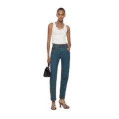 Burberry Women Mid-rise Straight Jeans Mid blue 81184991
