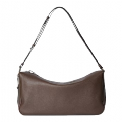 Gucci Women Gucci Half Horsebit crossbody bag brown soft grainy leather 862810 AAFLD 2528