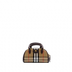Burberry Women Mini Highlands Bowling Bag Sand beige 81152811