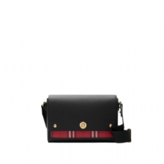 Burberry Women Note Bag Black/post red 81166721