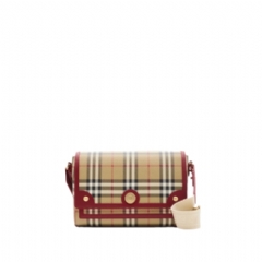 Burberry Women Note Bag Archive beige/ruby red 81162851