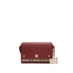 Burberry Women Note Bag Archive beige/ruby red 81163571