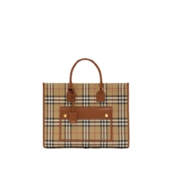 Burberry Women Medium Freya Tote Burberry check/briar brown 81097921