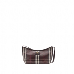 Burberry Women Mini Highlands Shoulder Bag​ Mahogany red 81147281