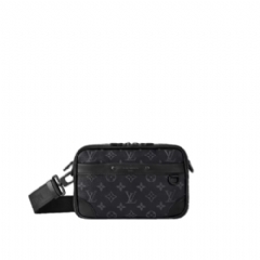 Louis Vuitton Men Alpha Messenger Monogram Eclipse M46955