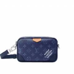 Louis Vuitton Men Trocadéro Wearable Wallet Monogram Heritage Ocean M26826