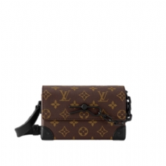 Louis Vuitton Men Steamer Wearable Wallet Monogram Macassar Canvas M83613