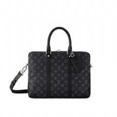 Louis Vuitton Men Porte-Documents Voyage PM Monogram Eclipse M46457
