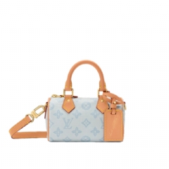 Louis Vuitton Women Nano Speedy Other Monogram Canvas Bleu Courrier M28323